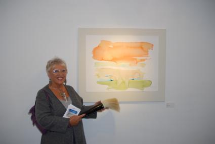 Pauline at a Exhibit